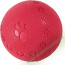 TRIXIE pískací guma míč s tlapkami 7 cm