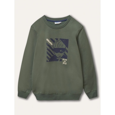 Winkiki Kids Wear Chlapecká mikina Own Wave khaki
