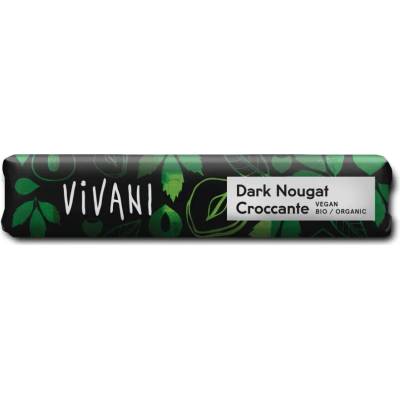 Vivani Horká nugátová čokoláda Croccante 35 g