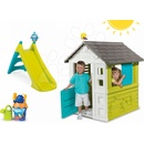 Smoby set domček Pretty Blue a šmykľavka Toboggan XS