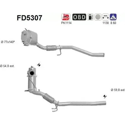 AS Filtr pevných částic ASA FD5307