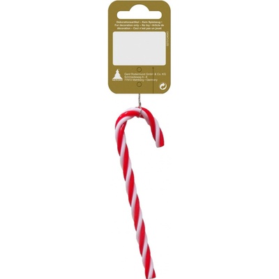 GEROMA Plastová vánoční ozdoba candycane červená bílá 12,5 cm 1 ks