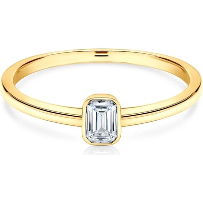 SAVICKI Годежен пръстен Pure: злато, диамант с шлифовка