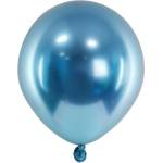 Party Deco Латексови Балони Хром, Син - 12 см (chb1-5-001-50)