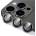 DeTech Стъклен протектор за камера DeTech, for iPhone 17 PRO MAX, Black - 52764 (DE-52764)