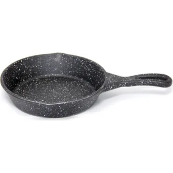 Image 1 of Horecano Алуминиево тиганче кръг за сервиране с незалепващо мраморно покритие 16, 3 x h3, 5cm ЧЕРНО (SG-70812) (0184200)