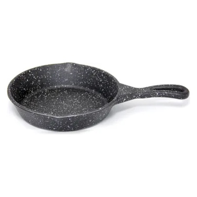 Horecano Алуминиево тиганче кръг за сервиране с незалепващо мраморно покритие 16, 3 x h3, 5cm ЧЕРНО (SG-70812) (0184200)