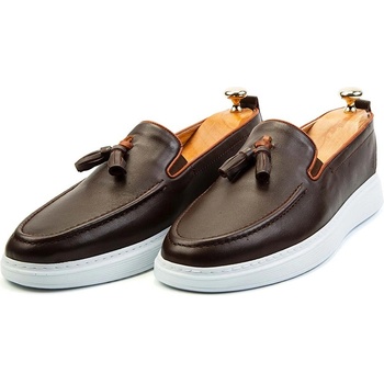 Ducavelli Fringe Мъжки обувки от естествена кожа - Кафяви 308239 (308239_Кафяво)