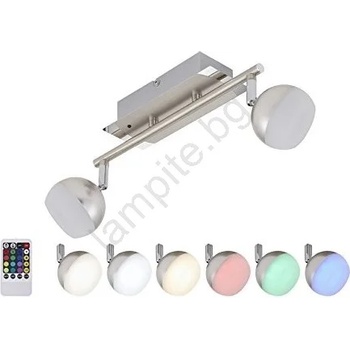 Briloner 2040-022 - LED RGB Димируема Точково осветление, луна 2xLED/3, 3W/230V + DO (BL0289)