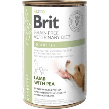 Brit Veterinary Diets Dog Diabetes за кучета с диабет с Агнешко месо и грах 400gr