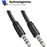  Кабел VCom 3.5mm Stereo Jack 4-pin Black 2m (CV204-2.0m)
