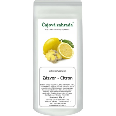 Čajová zahrada Zázvor & Citron zelený ochucený čaj 90 g
