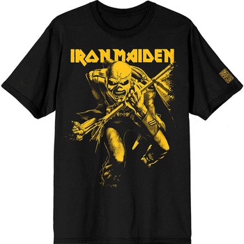 Iron Maiden Риза 50 Trooper Crop Yellow Unisex Black L (IMTEE211MB03)