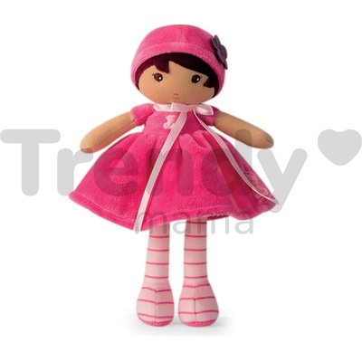 Kaloo Emma K Tendresse v ružových šatách z jemného textilu 25 cm K