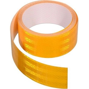 Samolepící páska reflexní 2m x 5cm žlutá
