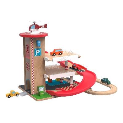 - Дървена гараж с влакова линия (DV0184)