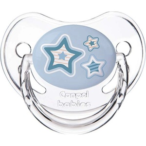 Canpol babies Силиконова залъгалка Canpol - Newborn Baby, 6-18 месеца, Синя (22/566_blu)