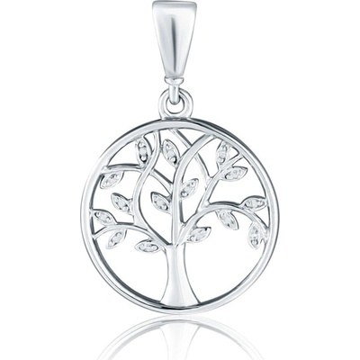JVD Dámský zlatý přívěsek z bílého zlata strom života ZP0412XJ71 1200