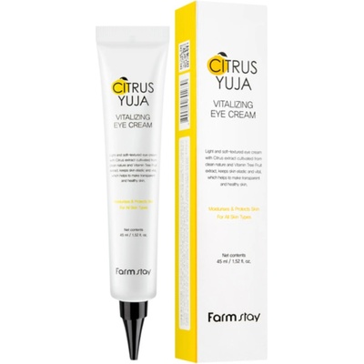 Farm Stay Citrus Yuja Витализиращ околоочен крем, 45 ml