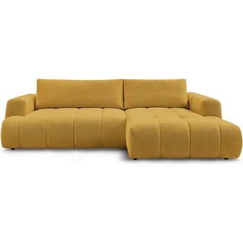 Bobochic Сгъваем/с място за съхранение ъглов диван в цвят горчица (десен ъгъл) Fuji - Bobochic Paris (106523)
