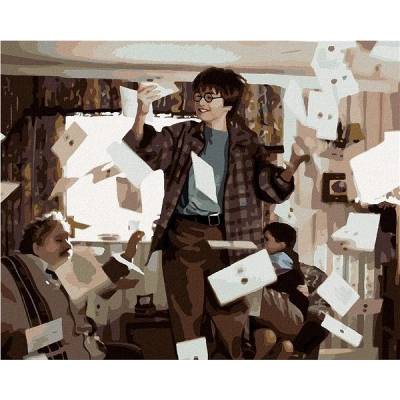 zuty Malování Podle Čísel Harry Potter Chytá Dopisy 40 x 50 Cm Plátno