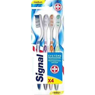 Signal Professional medium четки за зъби 4 бр