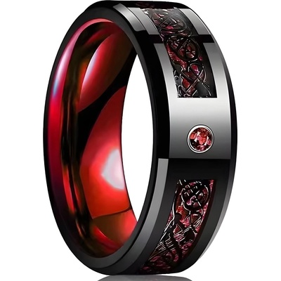 HARAHU Пръстен GA-31926 - Черен / Червен / 52mm KP31926 (GA-31926)