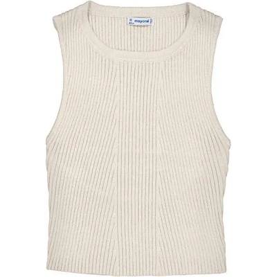 MAYORAL Топ трико cut out гръб в цвят пясък за момиче Mayoral
