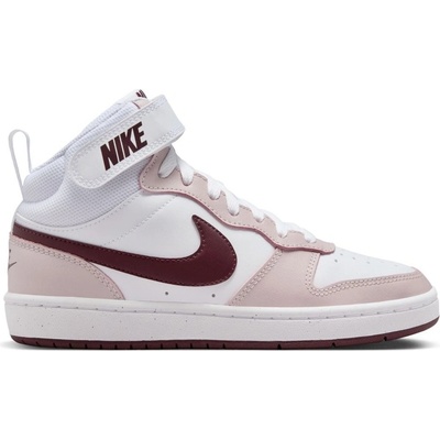 Nike Court Borough Mid 2 Big Kids' Shoes White/Voilet