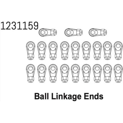 Absima 1231159 Ball Ends Set CR4.4
