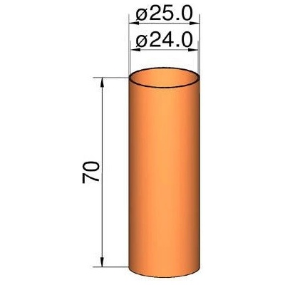 Klima Spojka 26 mm trubek pr. 24 mm x 70mm