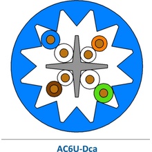 Leviton AC6U-Dca-305BU2 U/UTP, AWG23, kat. 6A LSZH, Dca,s1a,d2,a1, 305m, modrý