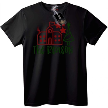 NOONEBRAND Коледна тениска Причината - L, Black
