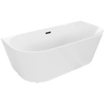 Mexen Oval 180x80 cm white/black (52671808000-70)
