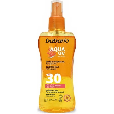 Babaria Bipasic Aqua F-30 Uv 200ml - Yellow (Multicolor)