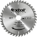EXTOL PREMIUM pilový kotouč s SK plátky, 140x2,0x16mm, 30T, šířka SK plátků 2,8mm