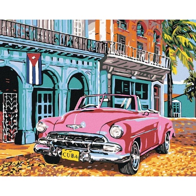Zuty Maľovanie podľa čísel STARÁ AMERIKA na Kube