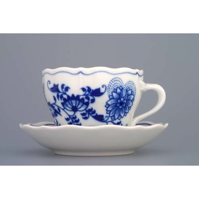 Cibulák Šálka A1 0,12 l + podšálka A1 13 cm originálny cibuľový porcelán I. akosť