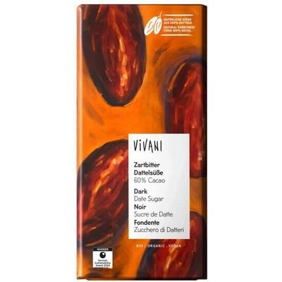 Vivani Čokoláda horká s datľami Bio vegan 80 g