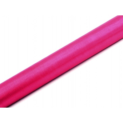 PartyDeco.pl Organza FUCHSIOVÁ, šířka 36 cm, návin 9 m
