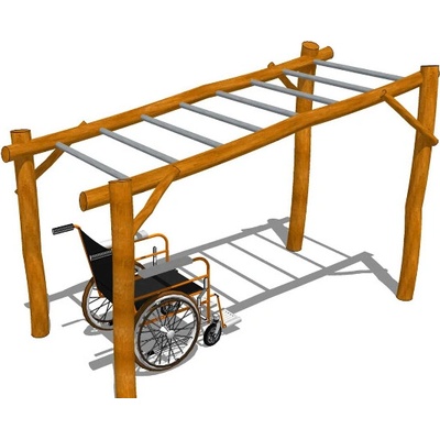 Playground System Detské ihrisko zostava z agátu Preliezačka nelen pre hendikepovaných I.