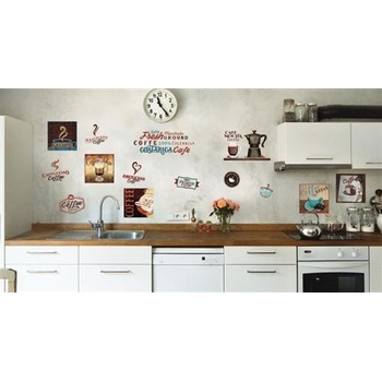 IMPOL TRADE Samolepky na stenu Coffee WS096, rozmer 50 x 70 cm