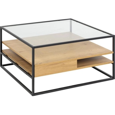 Actona Randolf 80 x 80 cm sklo / prírodná