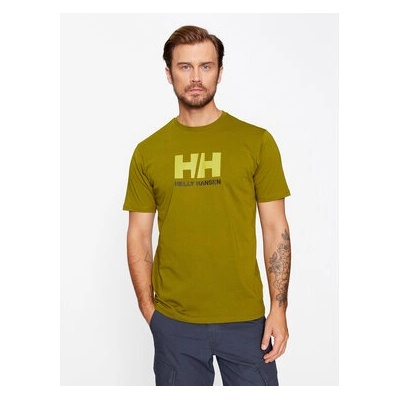 Helly Hansen Тишърт Logo 33979 Зелен Regular Fit (Logo 33979)