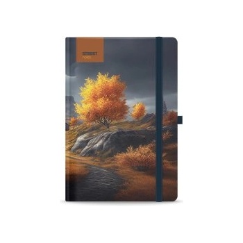 STREET Бележник с ластик Serenity A6 96л тв. корици