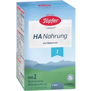 Töpfer Хидролизирано мляко за кърмачета Тopfer - Laktana НА 1, 0 м+, 600 g (4006303007797) - baby
