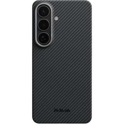 PITAKA Magsafe Калъф за Samsung S26 Plus, Pitaka Edge Case Black/Grey, Черен (KS2601S)