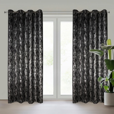 Takoy Hotový záves ELISE z tkaniny typu dimout s trblietavou potlačou 140 x 250 cm-HF-461465 | 140 x 250 cm