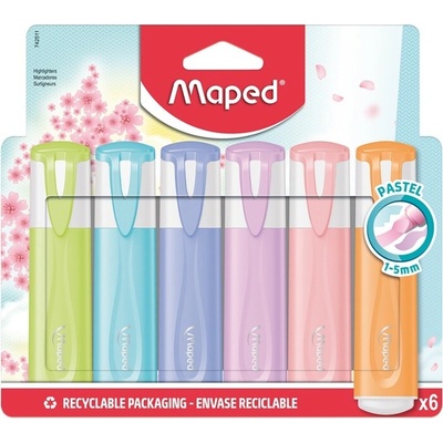 Maped Fluo Peps pastel 6 ks sekundární