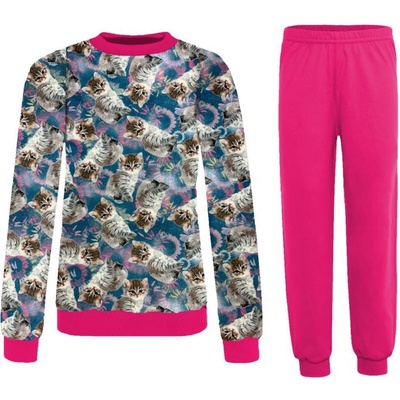 Jaks pyžamo s koťátky růžové